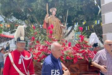 Telde rinde tributo a San Lorenzo en la capital grancanaria/Francisco Javier Santana.